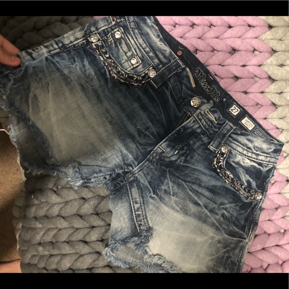 Miss me Frayed Stretch Short size 27 - Picture 3 of 9